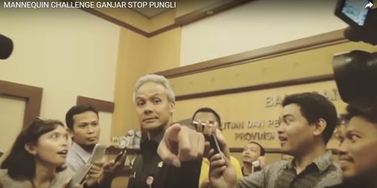 Ganjar Pranowo bikin video Mannequin Challenge kampanye setop pungli