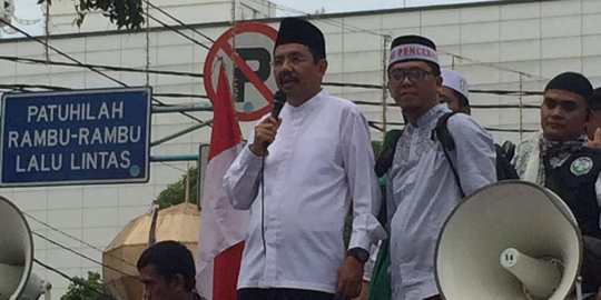 Gubernur Sumut teriak 'Ahok', demonstran jawab 'Tangkap'