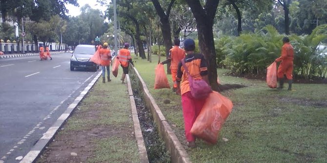 Usai Aksi Bela Islam III, 2.000 pasukan oranye dikerahkan ke Monas