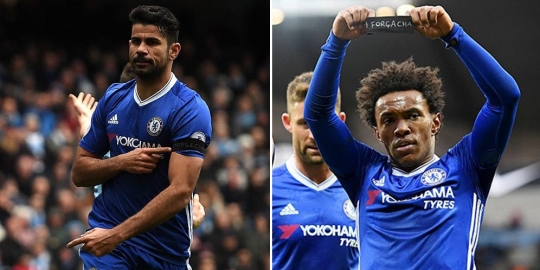 \'Forca Chape\' dari Costa dan Willian