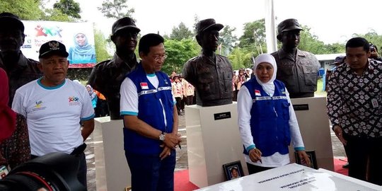 Mensos resmikan patung anggota TAGANA yang gugur saat erupsi Merapi