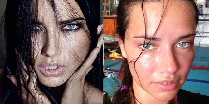 angel victorias secret tanpa makeup