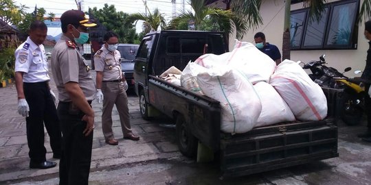 Petugas Pelabuhan Gilimanuk gagalkan penyelundupan kulit babi hutan