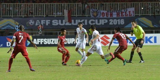 Sempat unggul, Indonesia ditikam dua gol oleh Vietnam