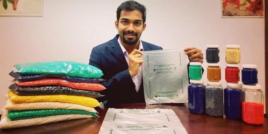 Startup India bikin plastik 100 % ramah lingkungan, bisa dimakan