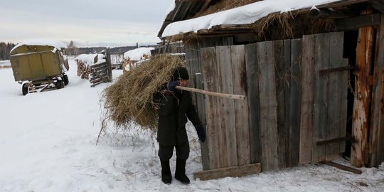 Kisah pria 66 tahun hidup seorang diri di desa terpencil Rusia