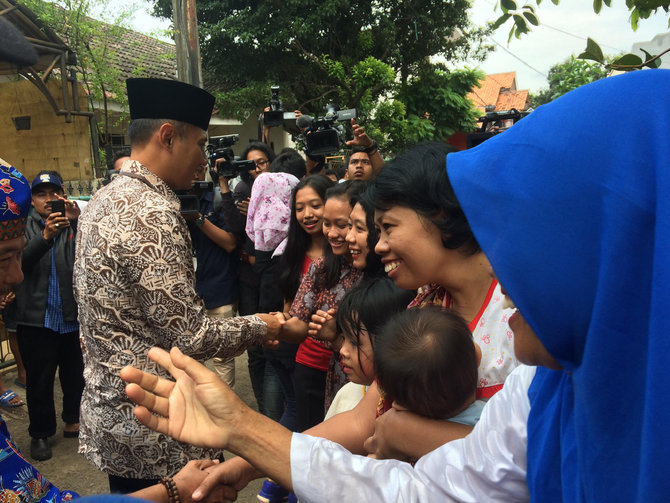 agus yudhoyono blusukan di cipayung