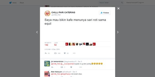 Gibran bikin poling lucu soal Sari Roti dan Equil