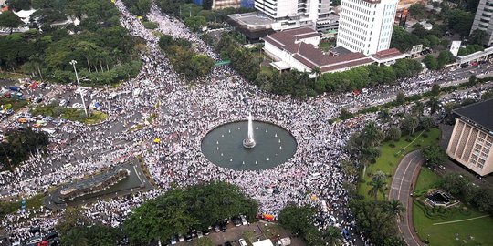 Survei SMRC: Dukungan demo 411 cerminan sisa kontestasi Pilpres 2014