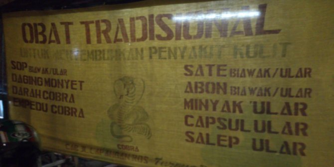 Sate monyet, jamu ilegal di Jakarta