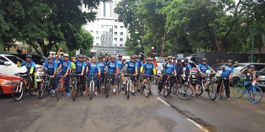 Jumat sehat ala Kapolda Metro, gowes bareng anggota sampai Ancol