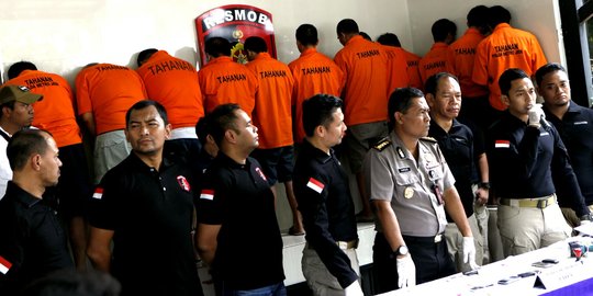 Resmob Polda Metro Jaya amankan 12 tersangka kasus kriminal