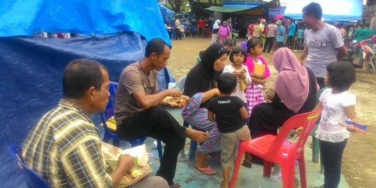Pengungsi korban gempa Aceh rayakan Maulid Nabi dalam 