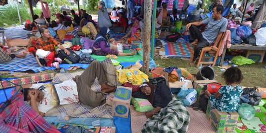 Perasaan senasib, pengungsi Sinabung beri bantuan korban gempa Aceh