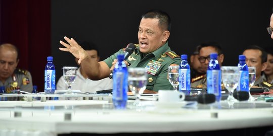 Ditanya hak pilih untuk tentara, Jenderal Gatot sebut tunggu 2024
