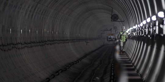 Ini penampakan terowongan MRT di bawah Bundaran HI