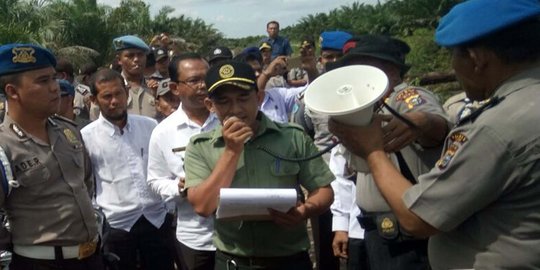 Eksekusi lahan di Siak ricuh, juru sita pengadilan dikepung warga