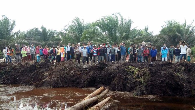 eksekusi lahan di siak ricuh