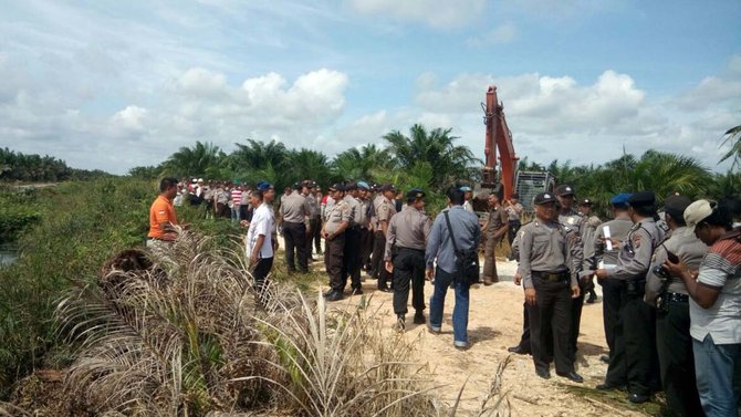 eksekusi lahan di siak ricuh