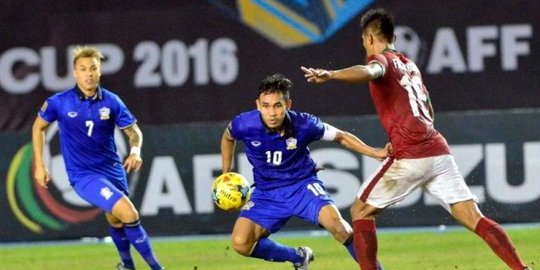 Babak pertama usai, Indonesia tertinggal 0-1 dari Thailand