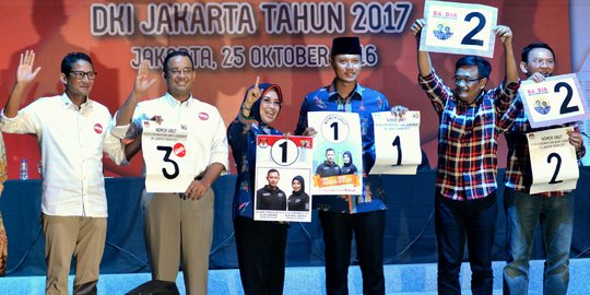 Survei LSI: Agus menang ganteng, kalah wawasan dari Ahok dan Anies