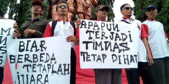 Walau tak bisa lihat, kaum difabel ingin dengar Indonesia juara AFF