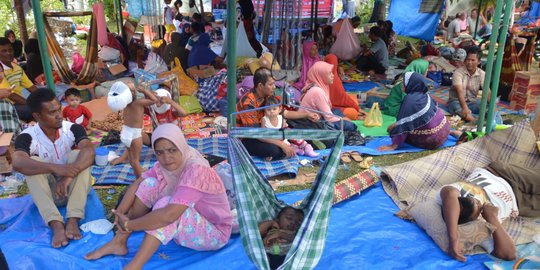 Selama 3 bulan, pengungsi gempa Aceh diberi santunan Rp 10.000/hari
