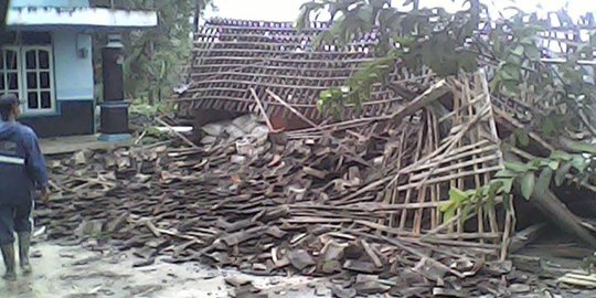 46 rumah di lereng Merapi rusak diterjang puting beliung