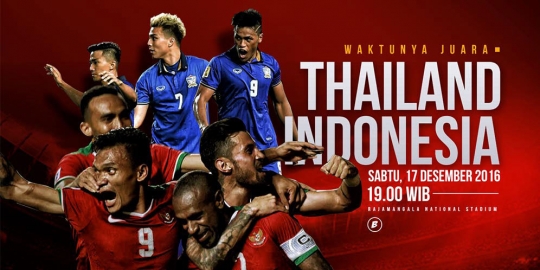 HT review Thailand vs Indonesia: Skor 1-0