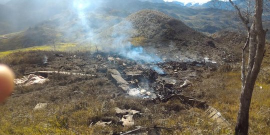 Ini kronologis Pesawat Hercules TNI AU jatuh di Wamena