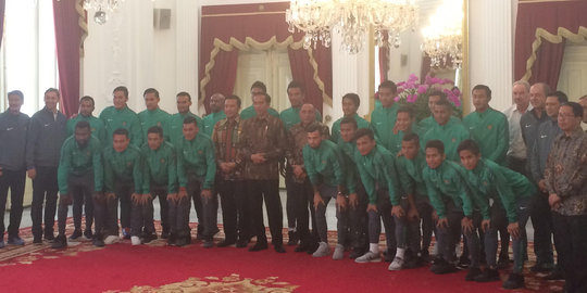 Meski kalah Boaz dkk dapat bonus Rp 200 juta per pemain dari Jokowi