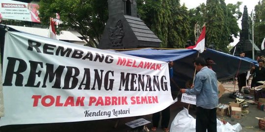 Polisi didesak selidiki kompetitor di balik penolak semen Rembang