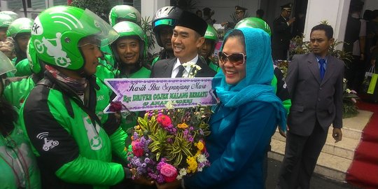 Rayakan hari ibu, driver Go-Jek 'geruduk' istri Wali Kota Malang