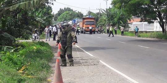 Ini isi tas hitam di Mojokerto yang diledakkan Tim Gegana