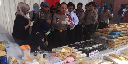 7 Kilogram sabu dimusnahkan di Bandara Soekarno-Hatta