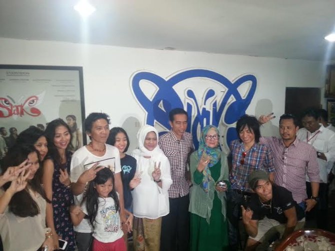 jokowi bertemu slank usai mencoblos