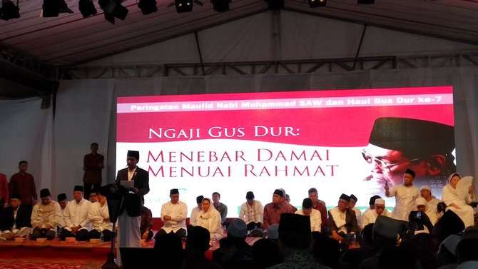 presiden jokowi hadir haul ke 7 gus dur di ciganjur