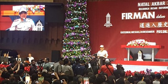 Hadiri Misa Natal, Kapolri ingatkan persatuan di tengah perbedaan