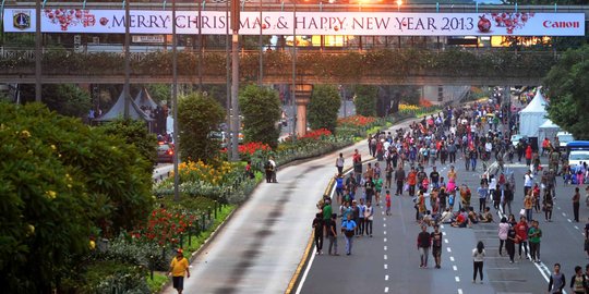 Selama malam pergantian tahun, ruas Sudirman-Thamrin bakal ditutup