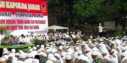 Jelang Operasi Lilin di Jabar, TNI-Polri dan ulama gelar doa bersama