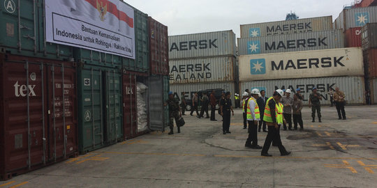 Jokowi lepas keberangkatan bantuan untuk Rohingya di Tanjung Priok