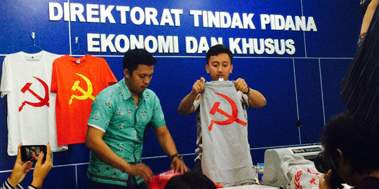 Bareskrim Polri tangkap penjual baju palu arit di Bandung