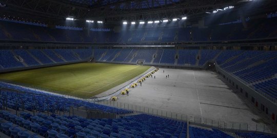 Canggihnya Stadion Krestovsky bisa bongkar pasang rumput lapangan