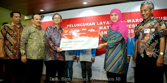 Mensos luncurkan e-Waroeng di Bekasi, harga lebih murah dari pasaran
