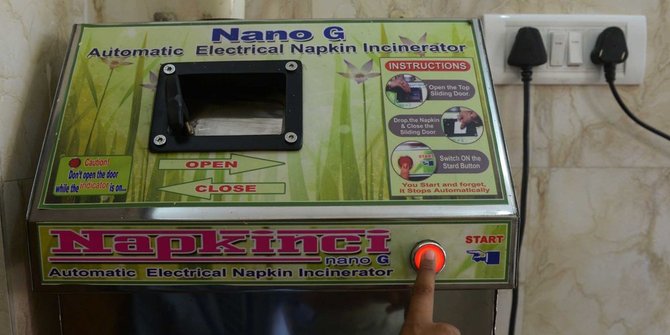 Biogas kotoran manusia India.