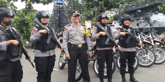 Trio polwan siap antisipasi ancaman teror tahun baru di Bandung