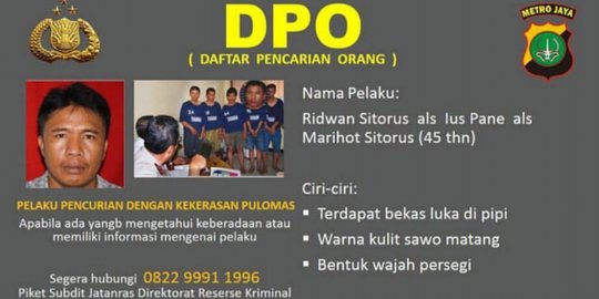 Ius Pane, buronan perampokan Pulomas ditangkap di Medan