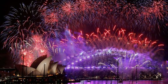 Kemeriahan pesta kembang api sambut 2017 di berbagai negara