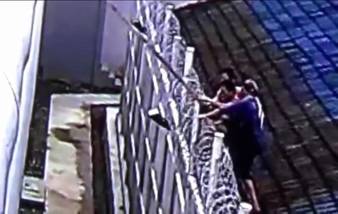 tahanan rutan tanjung pura kabur terekam cctv