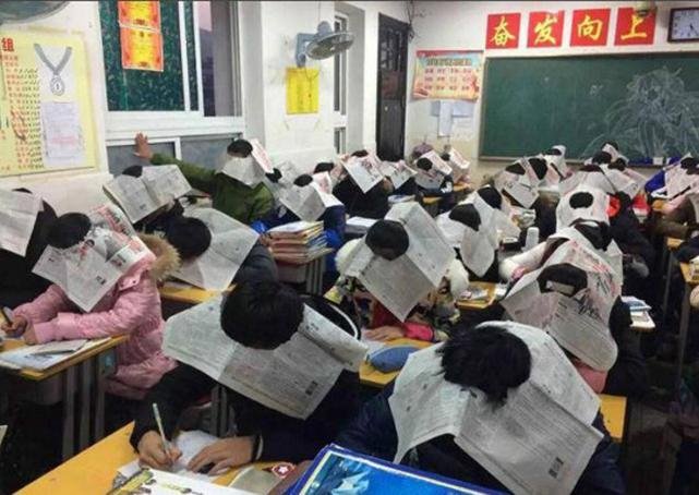 sekolah china pakai koran buat cegah siswa mencontek saat ujian